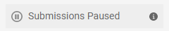 screenshot showing submissions paused