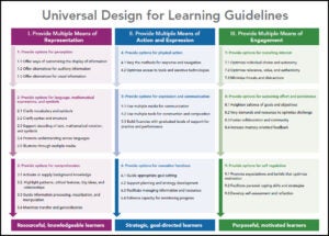 Small image of the flyer Universal Design for Learning Guidelines