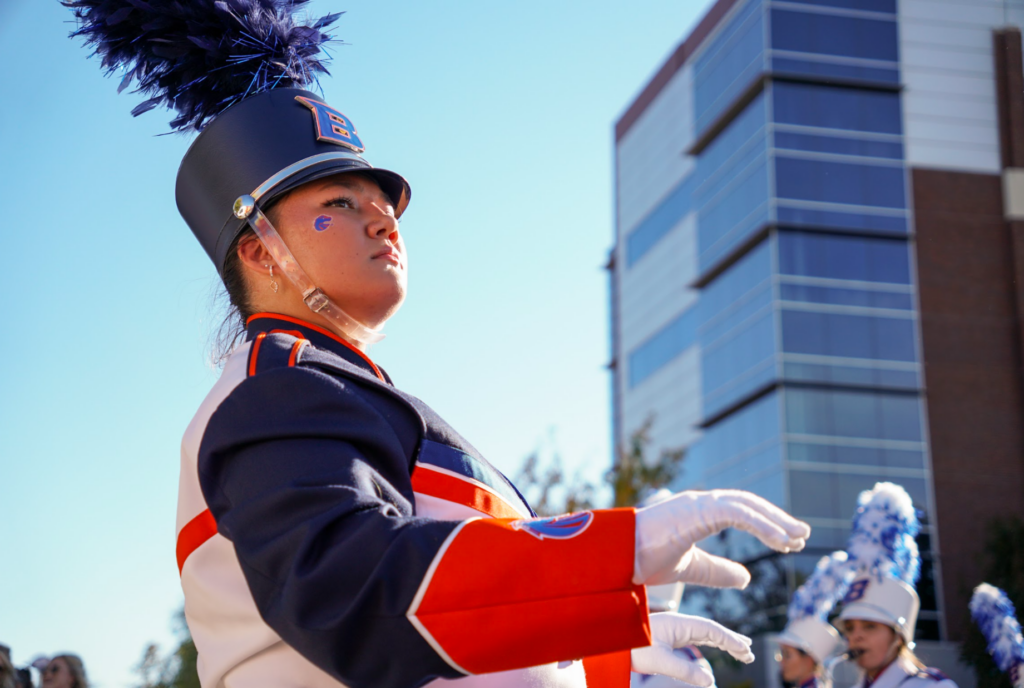 Band leader Aslen Whitmore shown in Blue Thunder uniform.