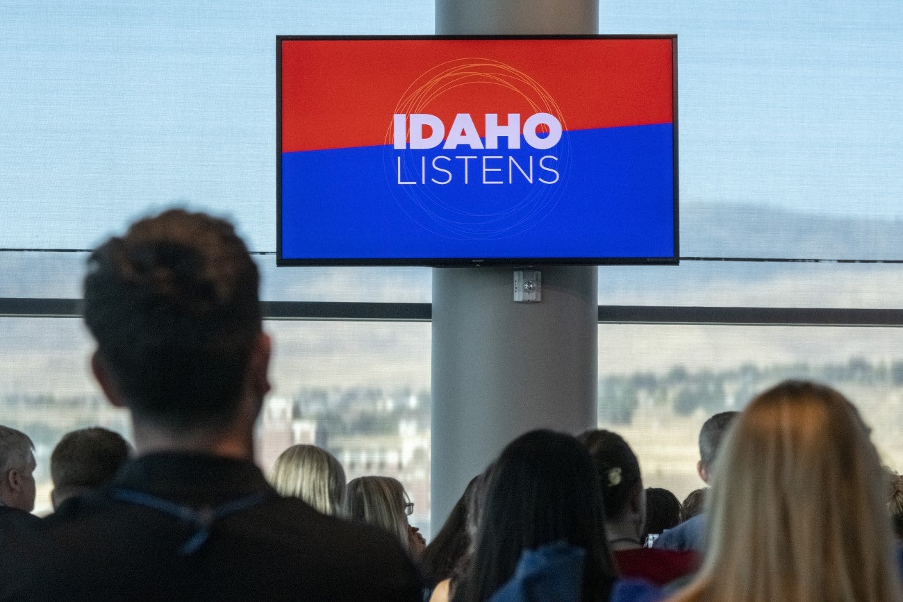Audience at Idaho Listens event