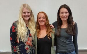 Students on the Project (left to right): Cynthia England, Kaitlin Doyle, Sky Newman