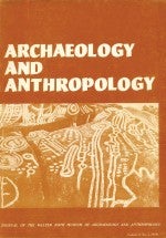 Publication Cover Archaeology and Anthropology Volume 2 No 1