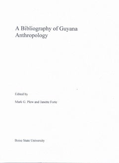 A Bibliography of Guyana Anthropology cover