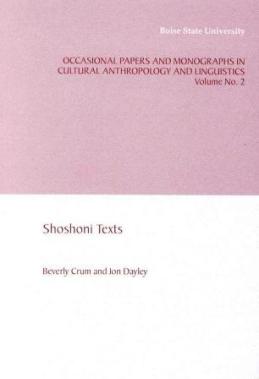 Shoshoni Texts publication cover