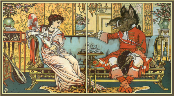  Walter Crane painting Beauty and the Beast