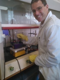 Dr. Owen McDougal in the lab