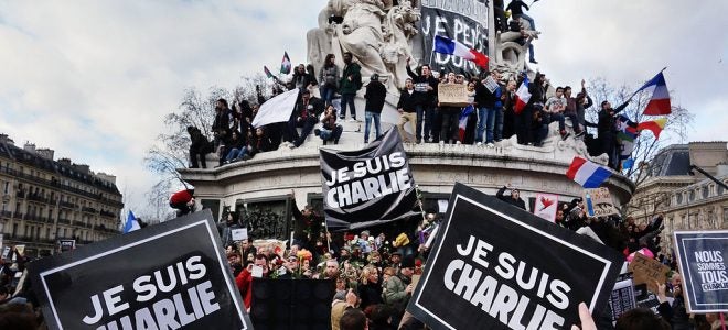 French protestors occupying public space