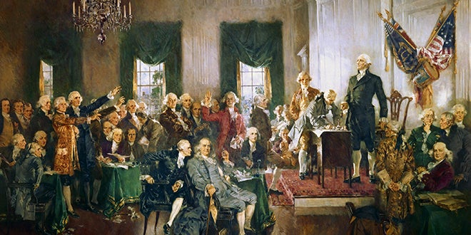 Photo of signing of original constitution
