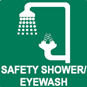 Safety shower signage