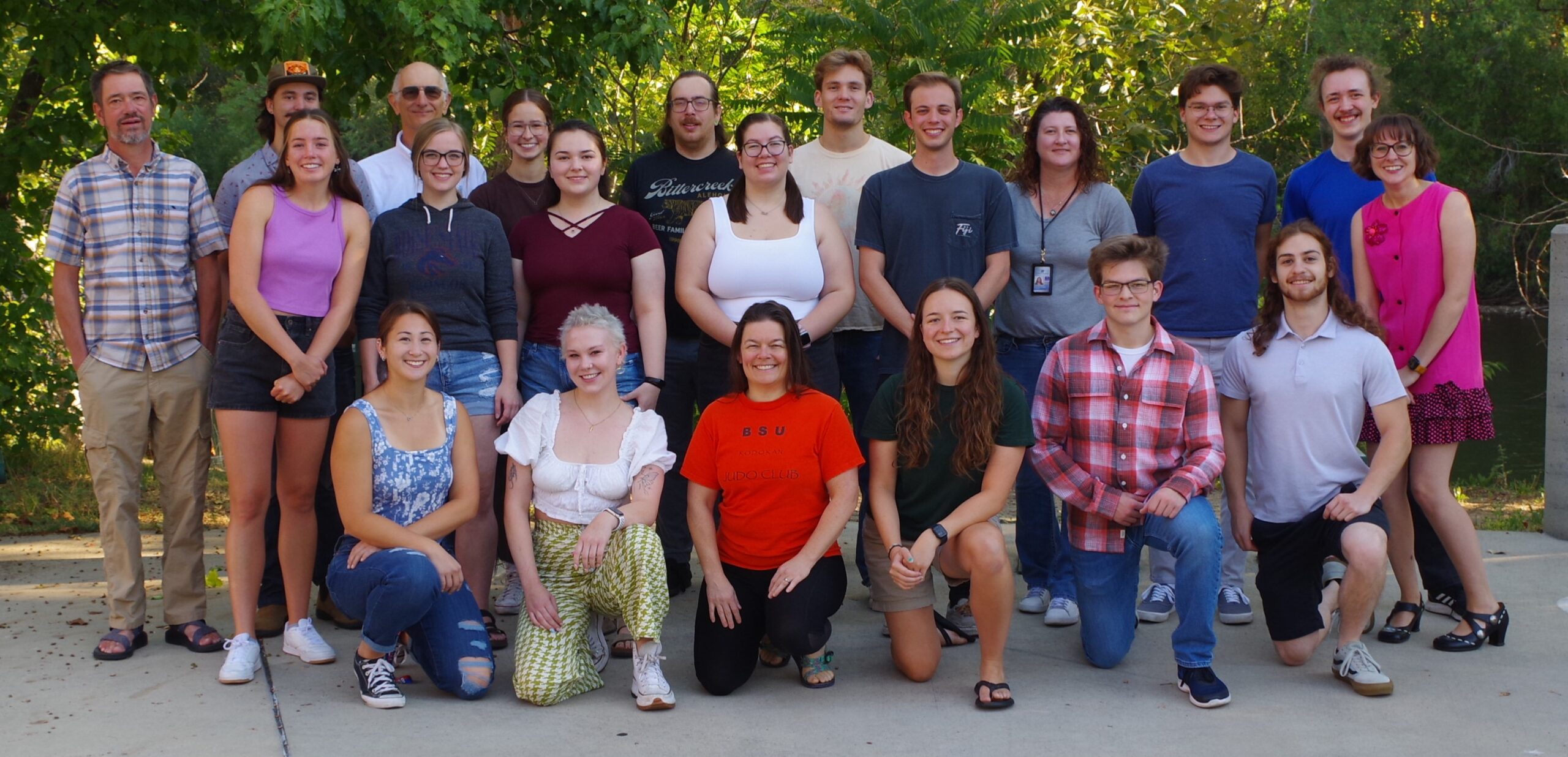 Outdoor group photo of the Chemistry Instructional Center tutors