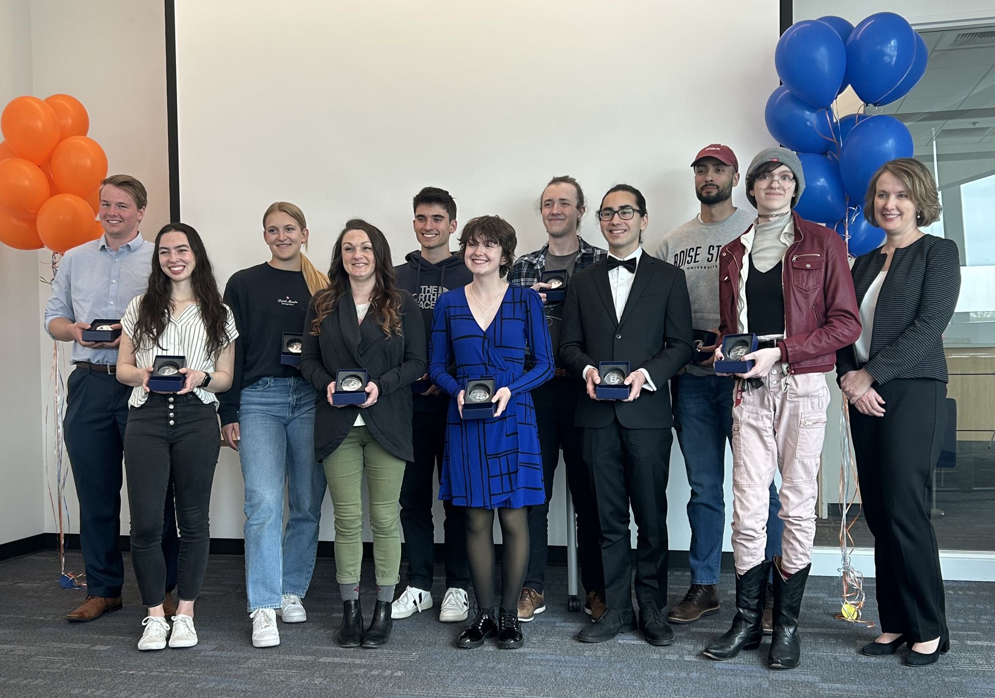 Group photo of the nominees from the College of Arts and Sciences for the 2024 Top Ten Scholar award