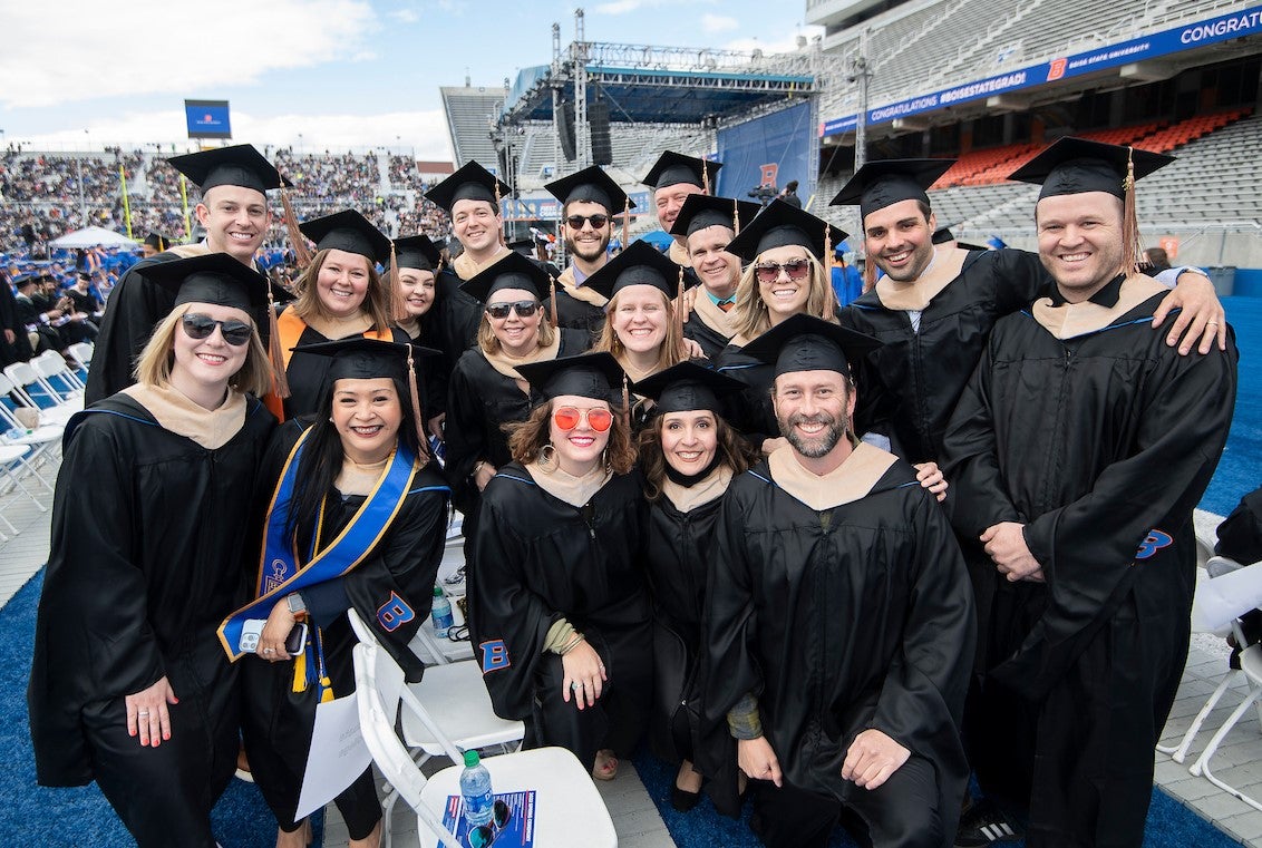 MBA students at commencement 2022
