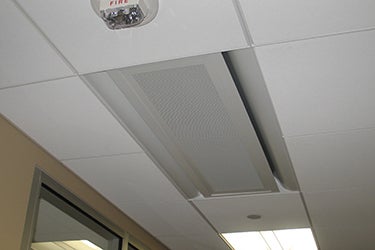 active chilled beam in the ceilings