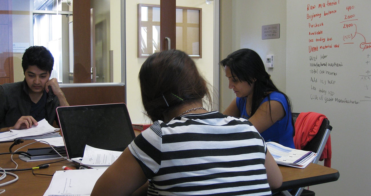 team room in Micron Business and Economics Building