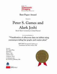 Peter S. Games and Alark Joshi award