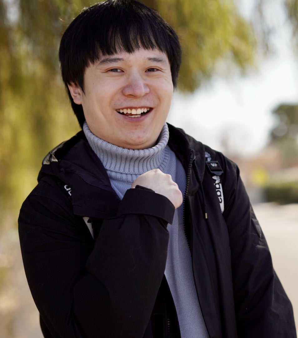 Photo of Dr. Zeyan Liu outside.