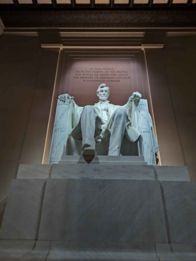 Photo of the Abraham Lincoln Memorial in Washington D.C, taken by Adam Torek.