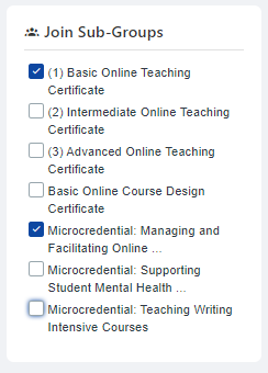 image showing how to click on a checkbox to enroll in a certificate