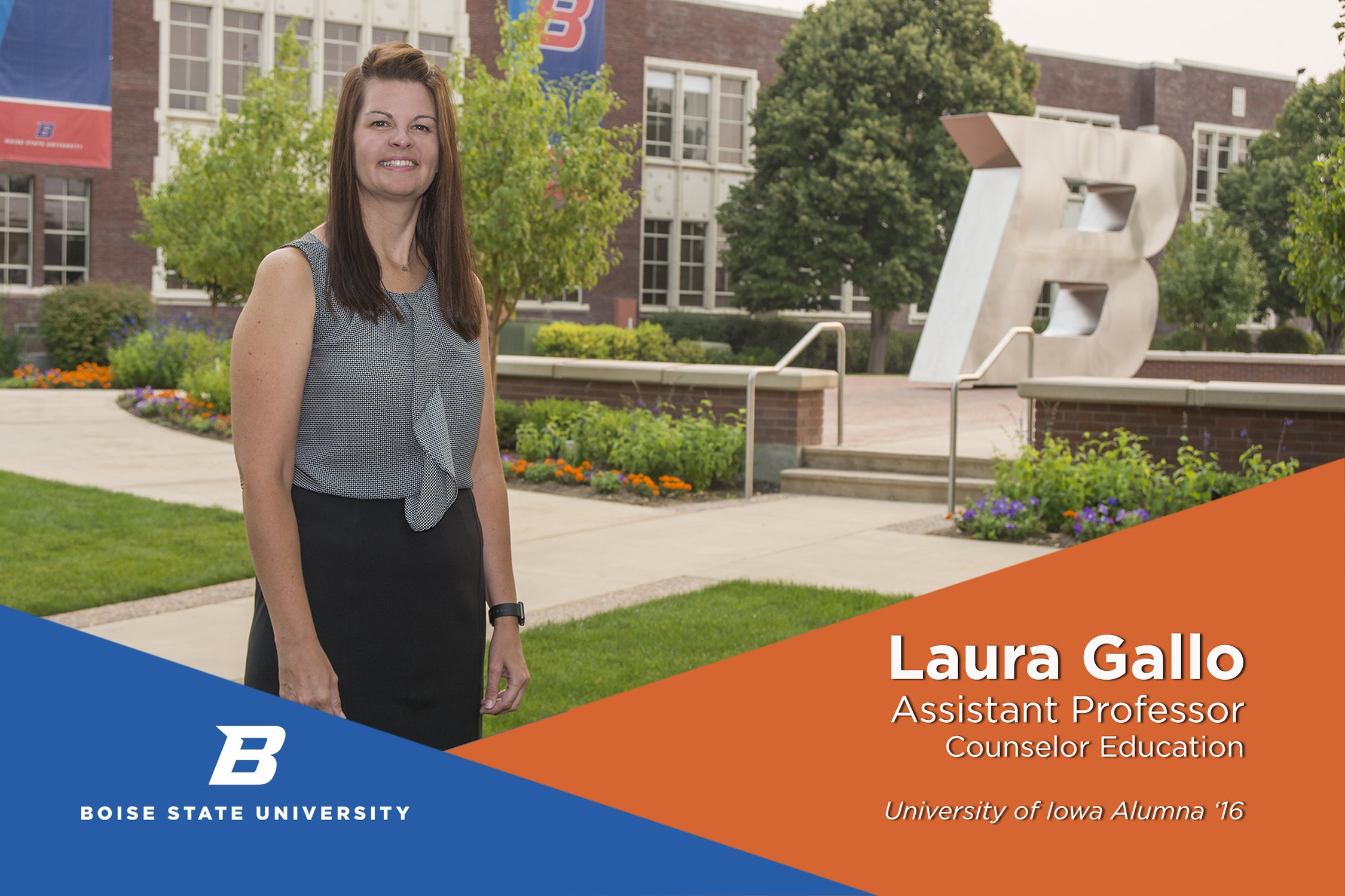 Laura Gallo, new faculty postcard