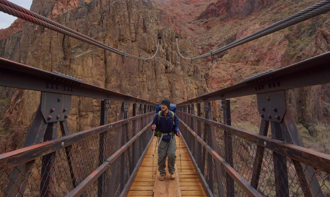 Tao Huang standing on bridge