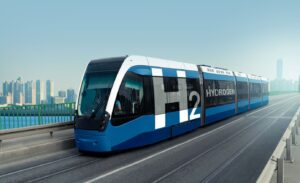 hydrogen fuel cell powered train