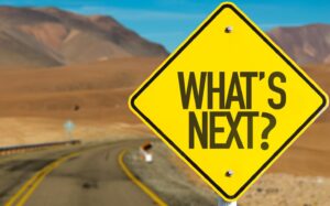 what's next road sign