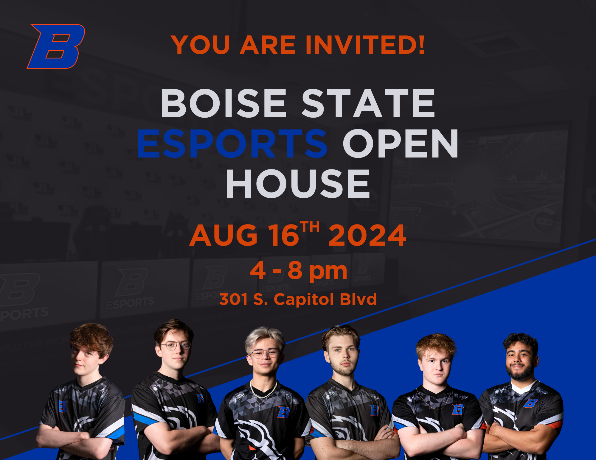 Boise State Esports open house graphic