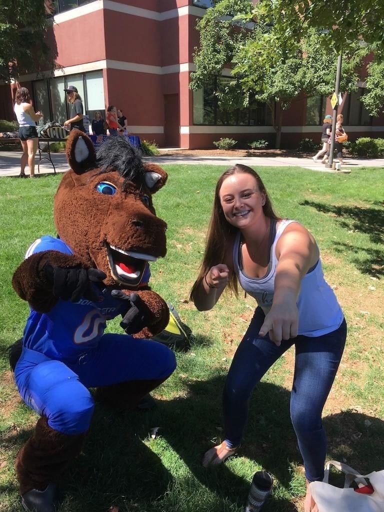 Erica with Buster Bronco