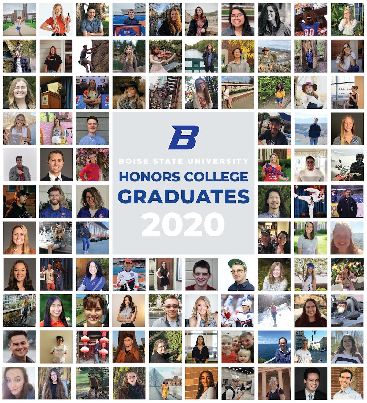 2020 Honors College Graduates, collage
