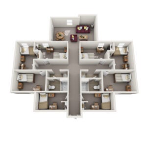 8 bedroom floor plan