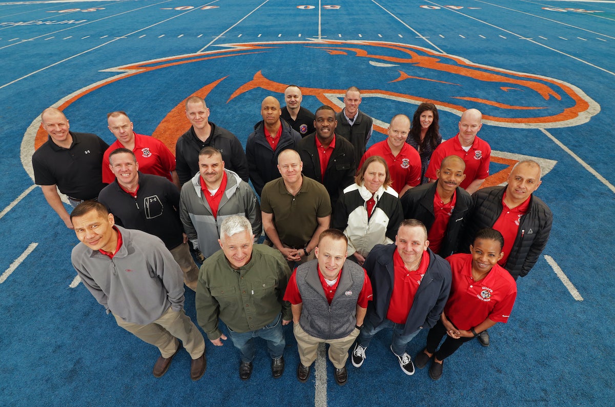 25 Chiefs from Mountain Home Air Force Base visit Boise State University