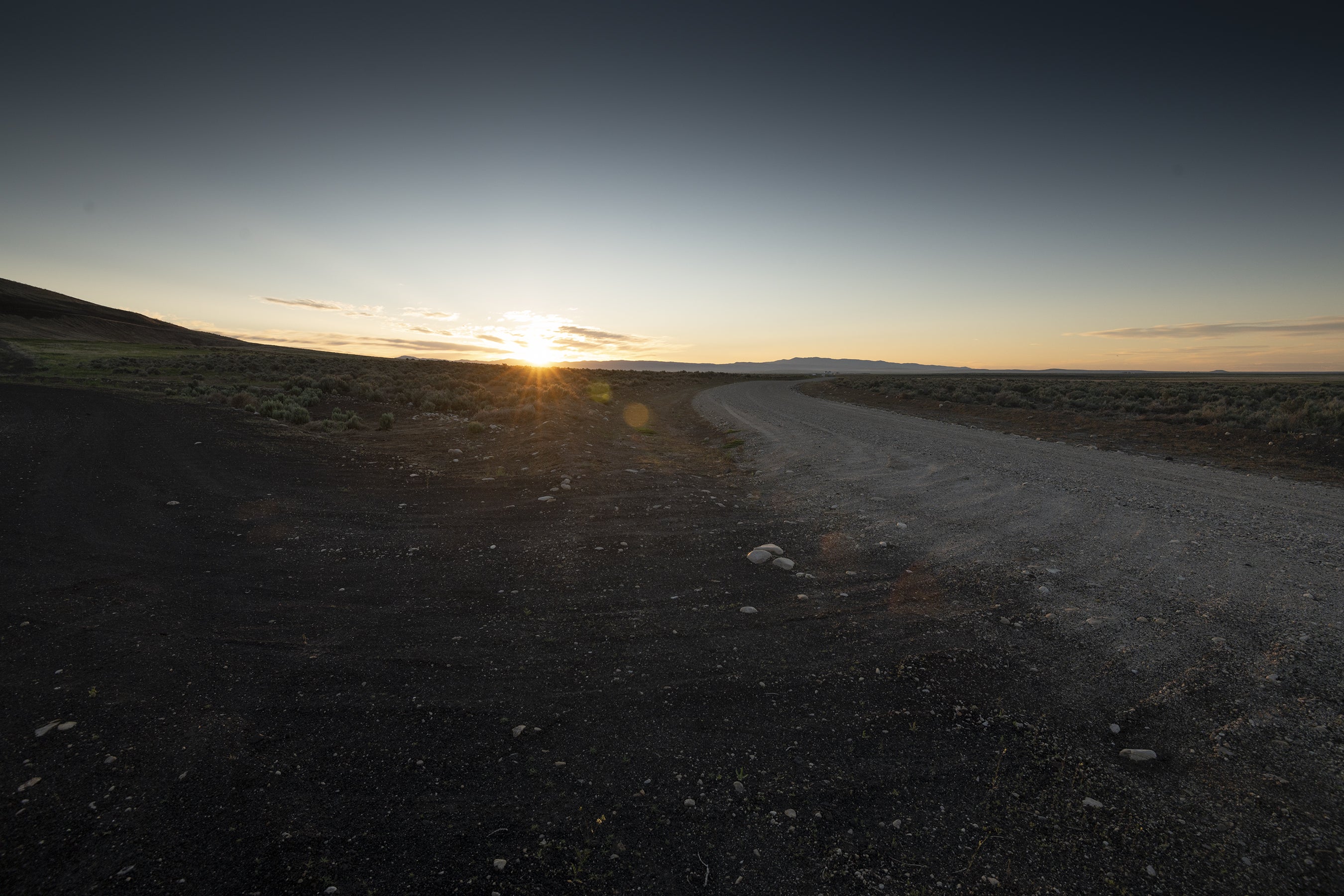 Desert at sunrise