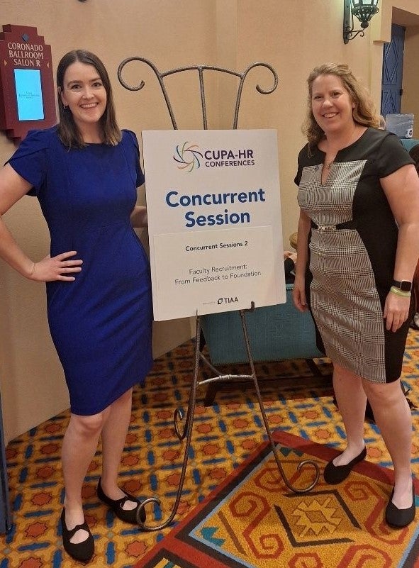 Andrea Burton and Kristen Martin at CUPA-HR Conference