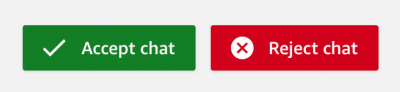 accept vs reject chat option
