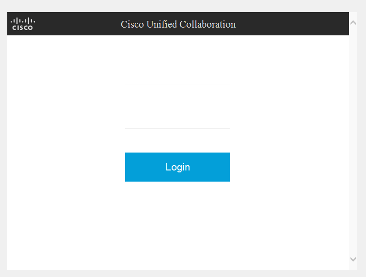Webex login page