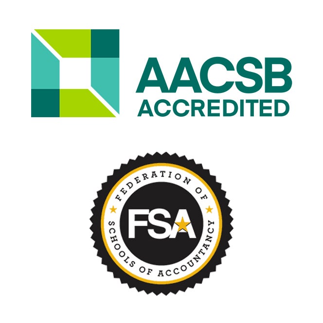 AACSB and FSA logos