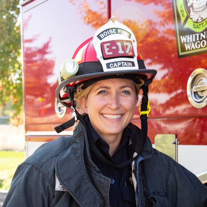 Captain Ashley Rosenbaum at the Boise Fire Department