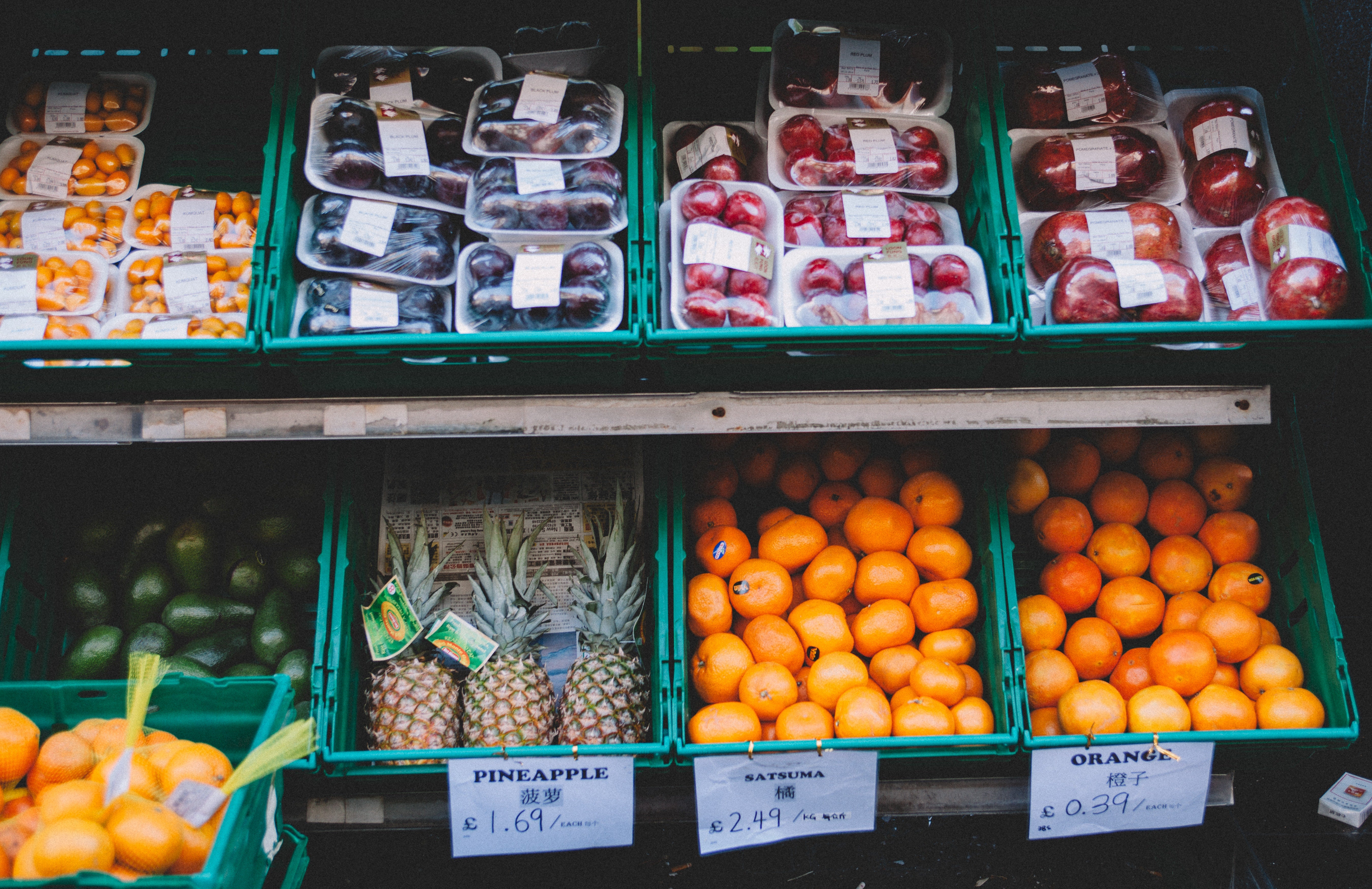 Photo of grocery store produce