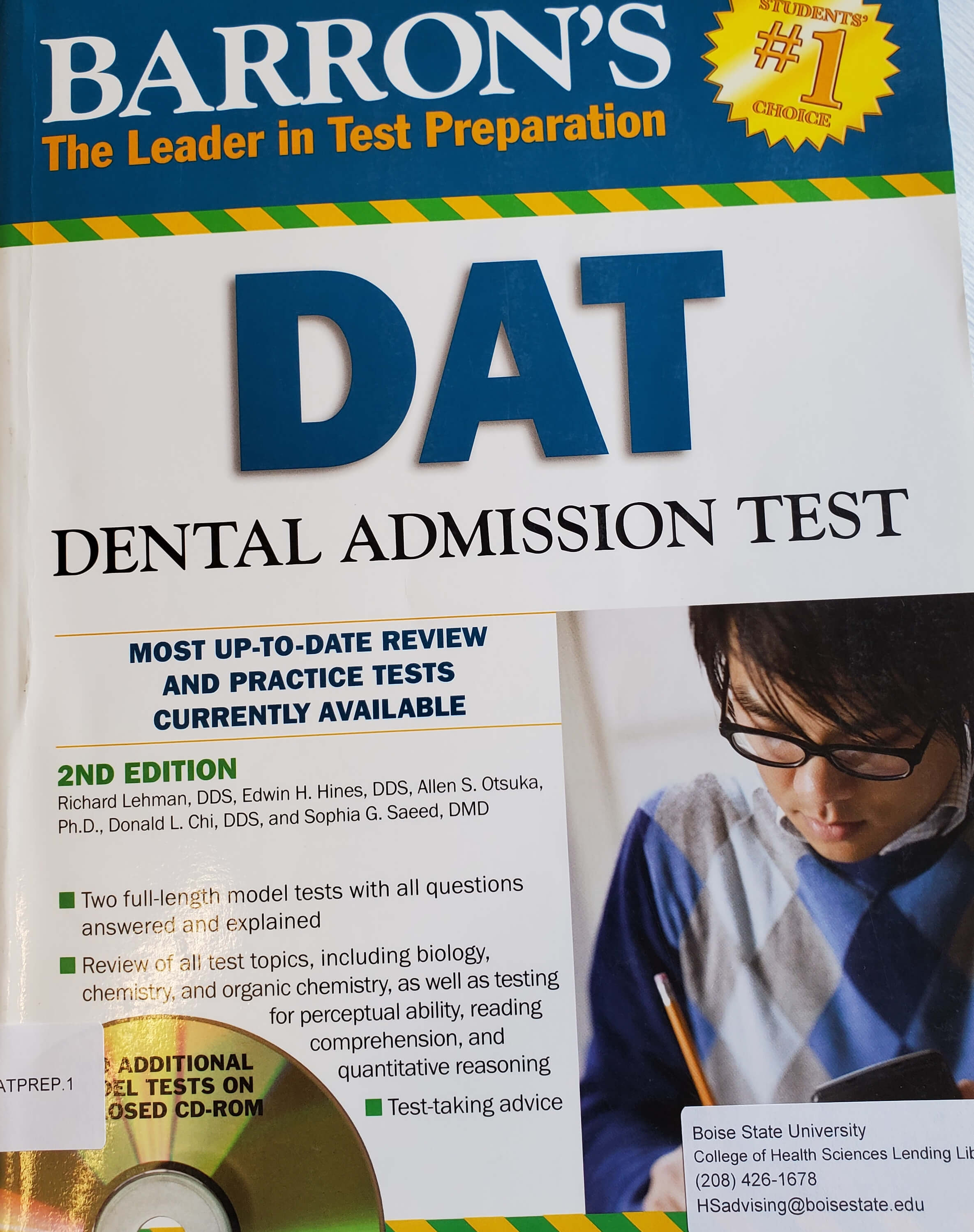 Barrons DAT Dental Admissions Test