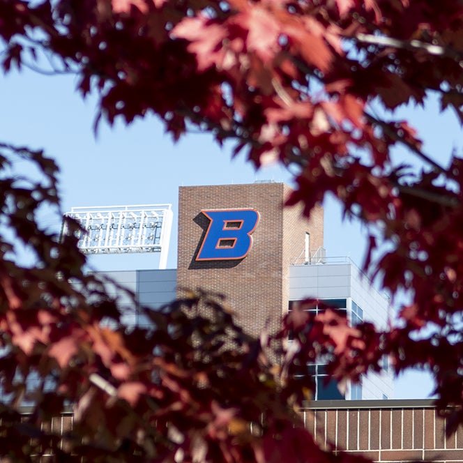 Boise State campus in fall