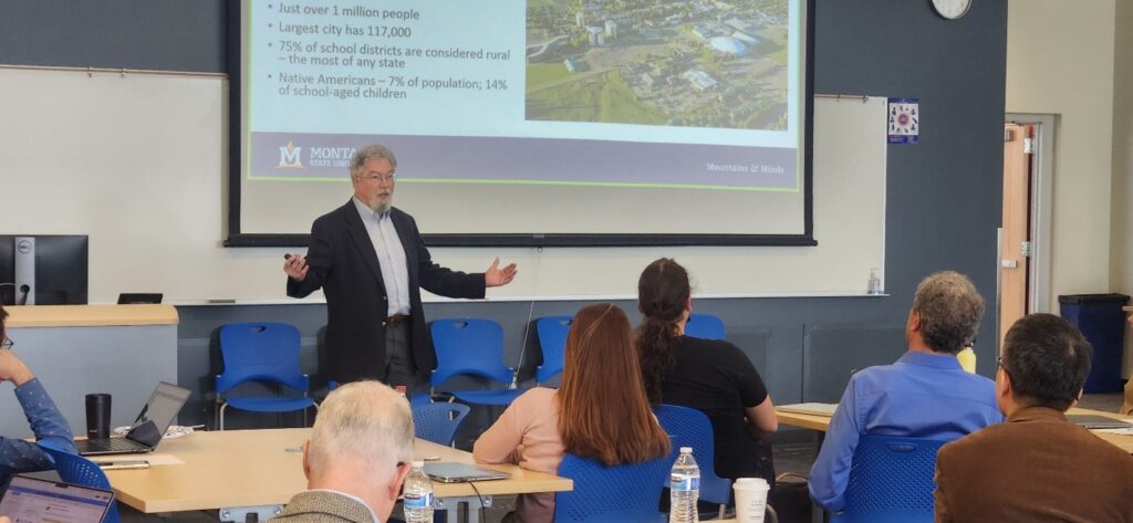 Lee Spangler, Associate Vice President of Research & Economic Development at Montana State University, gave a talk during the Workforce Development in Quantum Field Session of the workshop.
