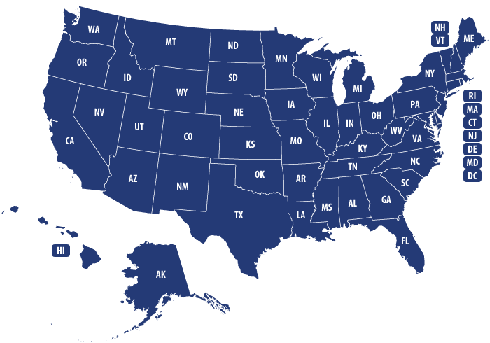 Map of State Resource Centers