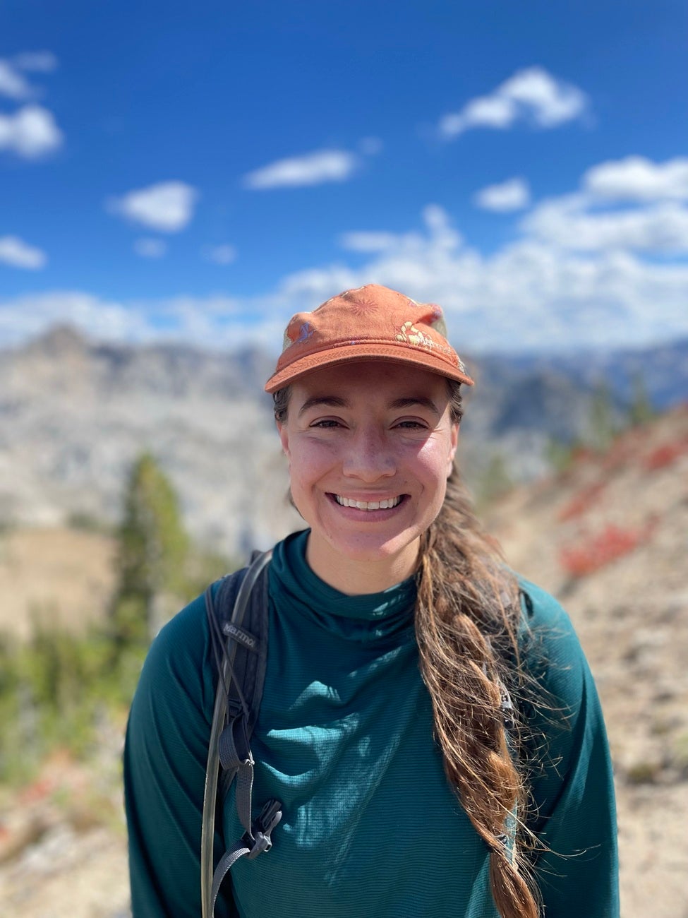 Morgan Calahan outside, smiling