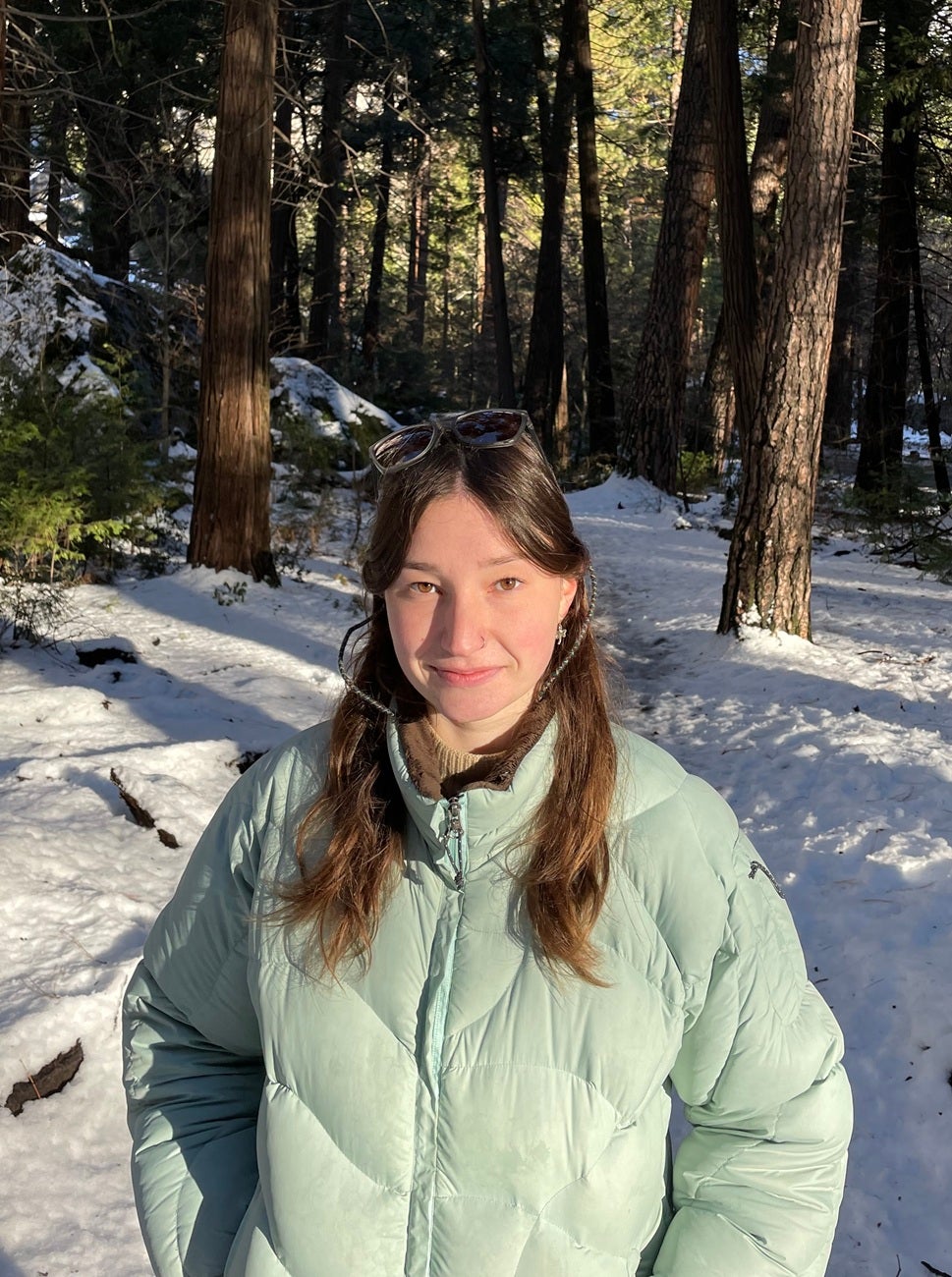 Lindsay Stark outside in snowy landscape