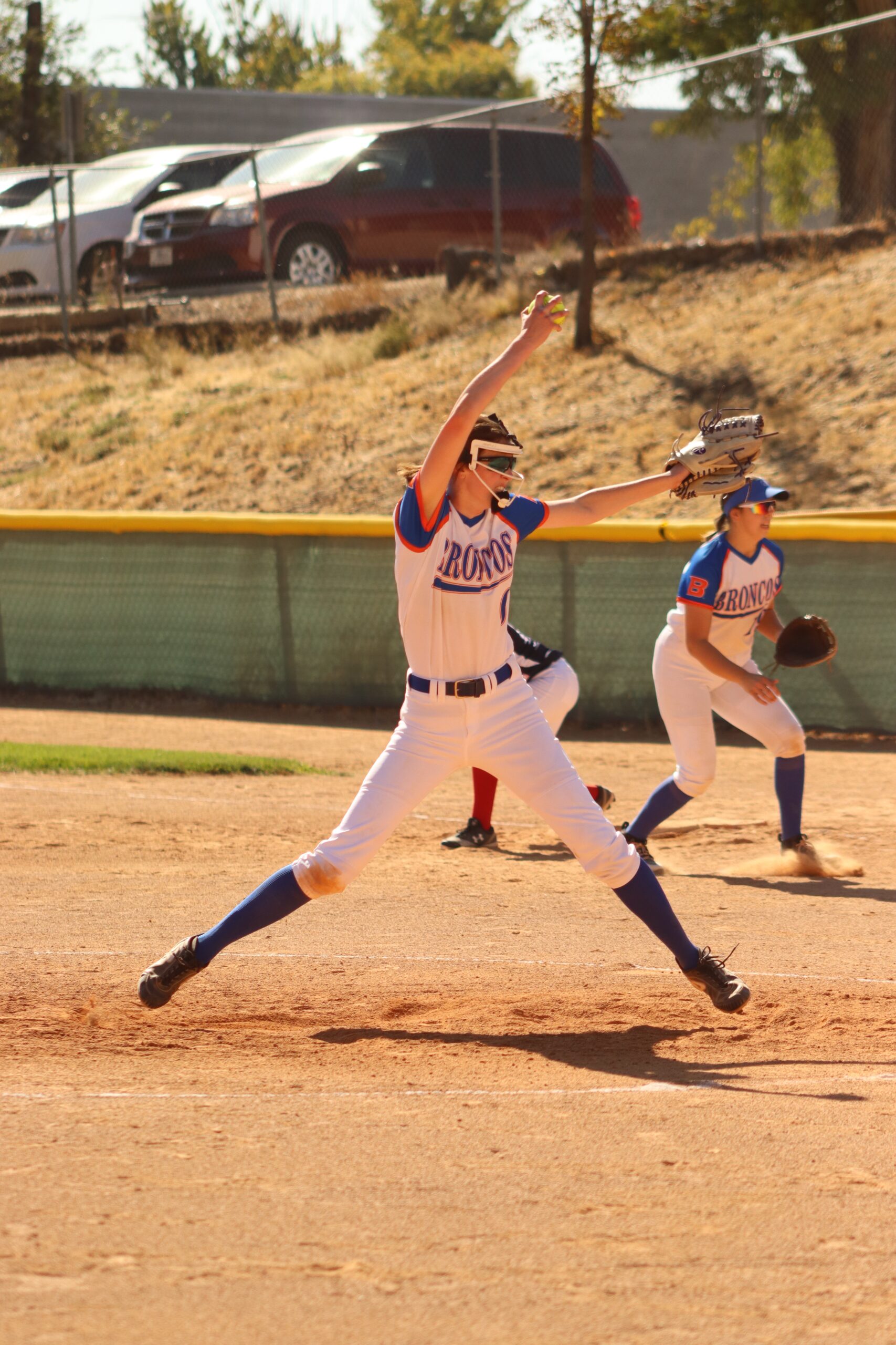 Softball club games action shot