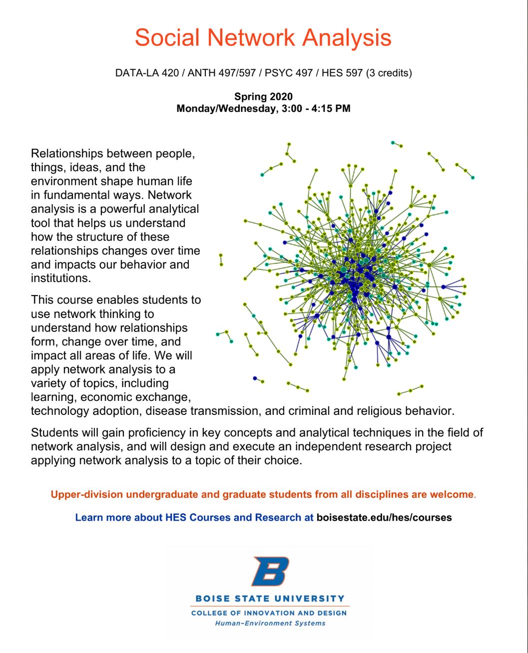 social network analysis information sheet