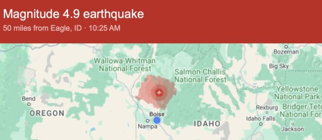 Magnitude 4.9 earthquake shakes Idaho - HCRI