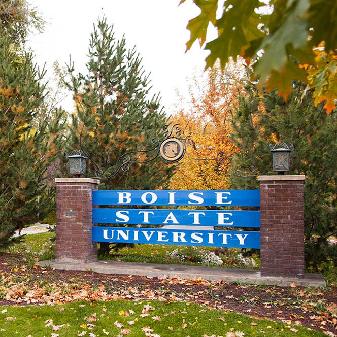 Boise State University sign