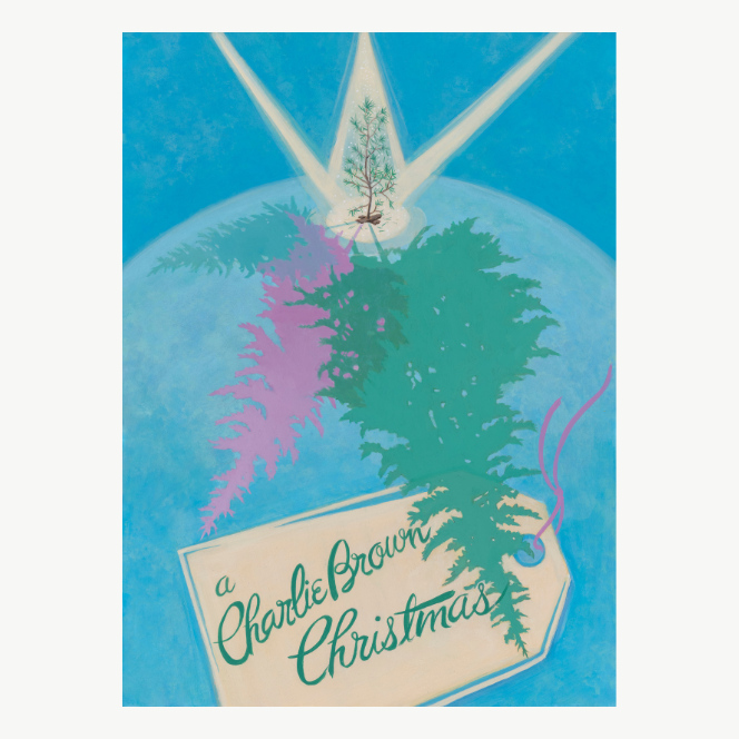 A poster by artist Erin Cunningham for A Charlie Brown Christmas