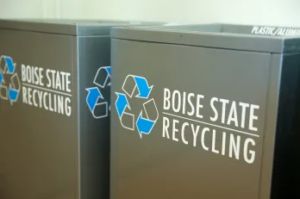 Boise State Recycling bins